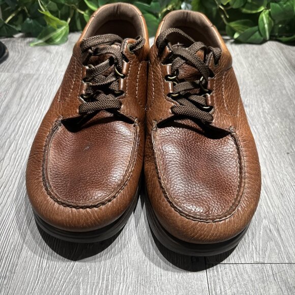 SAS Bout Time Mens Size US 9.5 W Brown Leather Tripad Orthopedic Walking Shoes main image 6